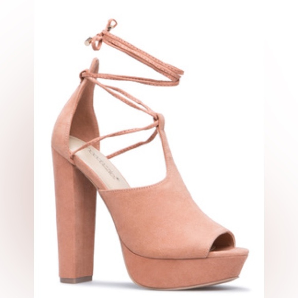 Shoedazzle size 10 Marlena heeled sandal Mauve
